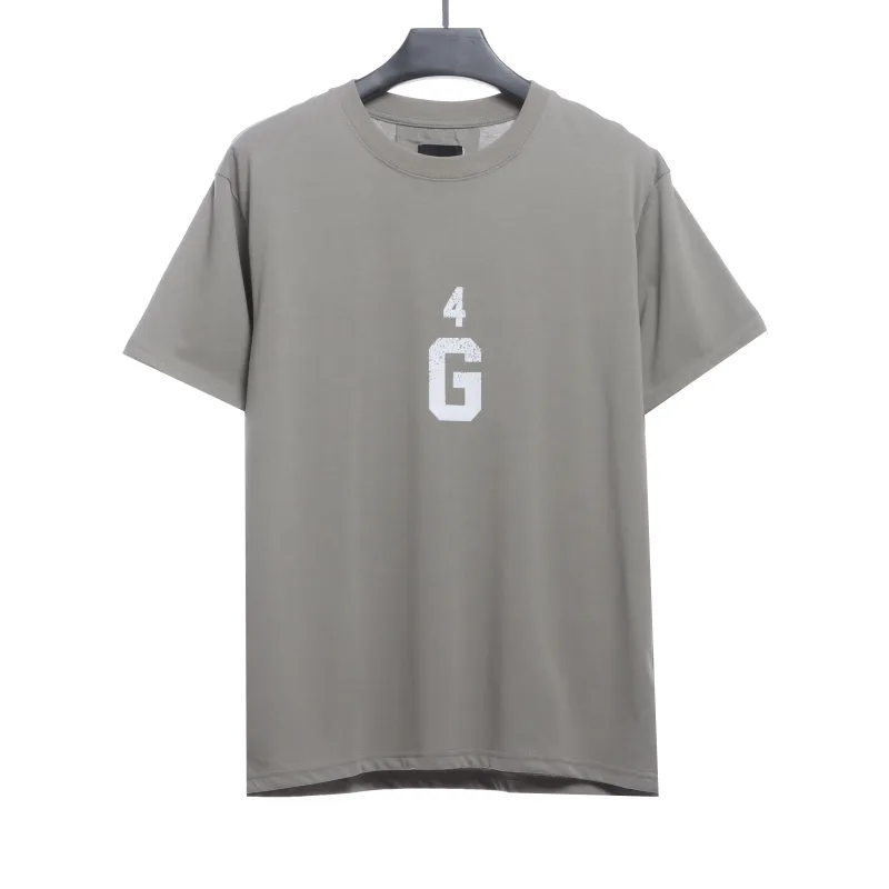  Givenchy 4G big logo short-sleeved gray T-Shirts