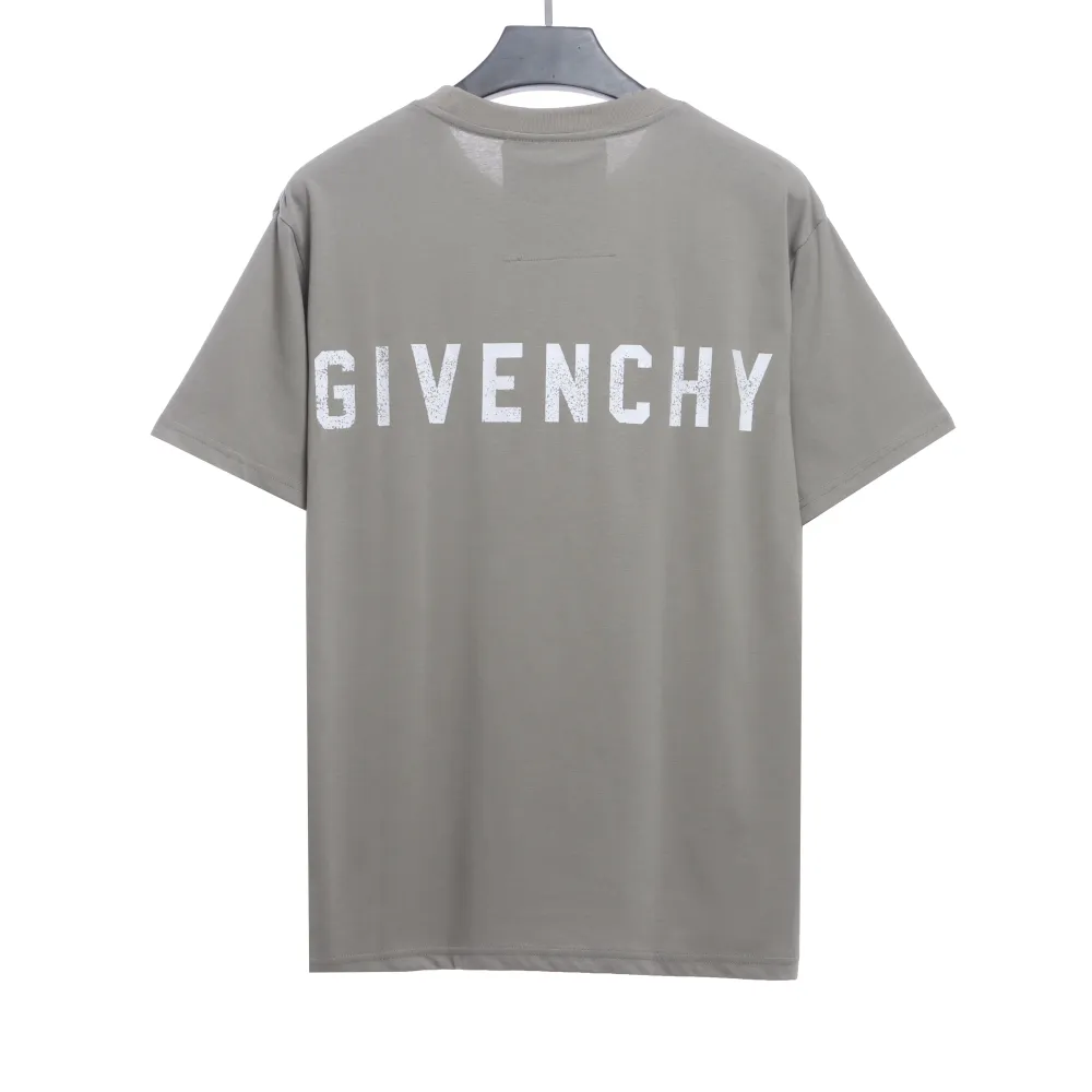 Givenchy 4G big logo short-sleeved gray T-Shirts