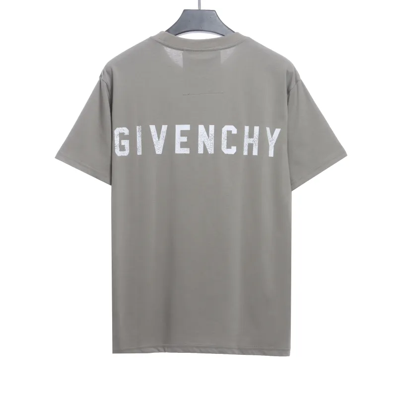  Givenchy 4G big logo short-sleeved gray T-Shirts