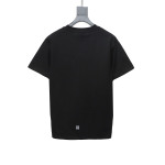 Givenchy collar feather logo short-sleeved T-shirt Black T-Shirts