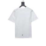  Givenchy collar feather logo short-sleeved T-shirt White T-Shirts