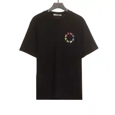  Givenchy colorful Sanskrit LOGO short sleeves T-Shirts 01