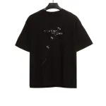 Givenchy damaged letter dislocation short sleeves T-Shirts