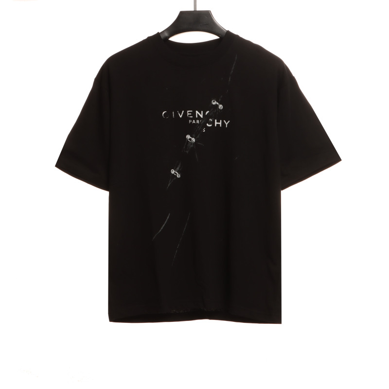 Givenchy damaged letter dislocation short sleeves T-Shirts