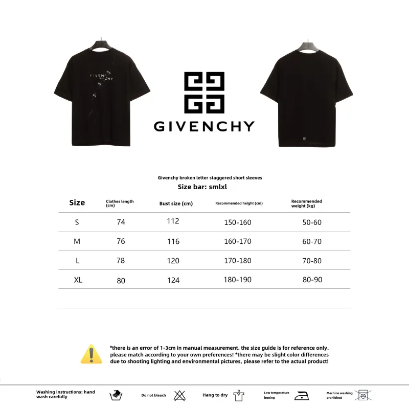 Givenchy damaged letter dislocation short sleeves T-Shirts