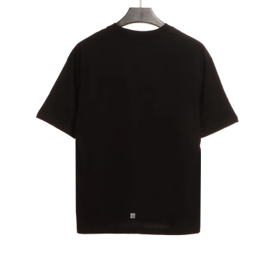 Givenchy damaged letter dislocation short sleeves T-Shirts 02