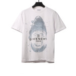 Givenchy diving great white shark print short-sleeved white T-Shirts