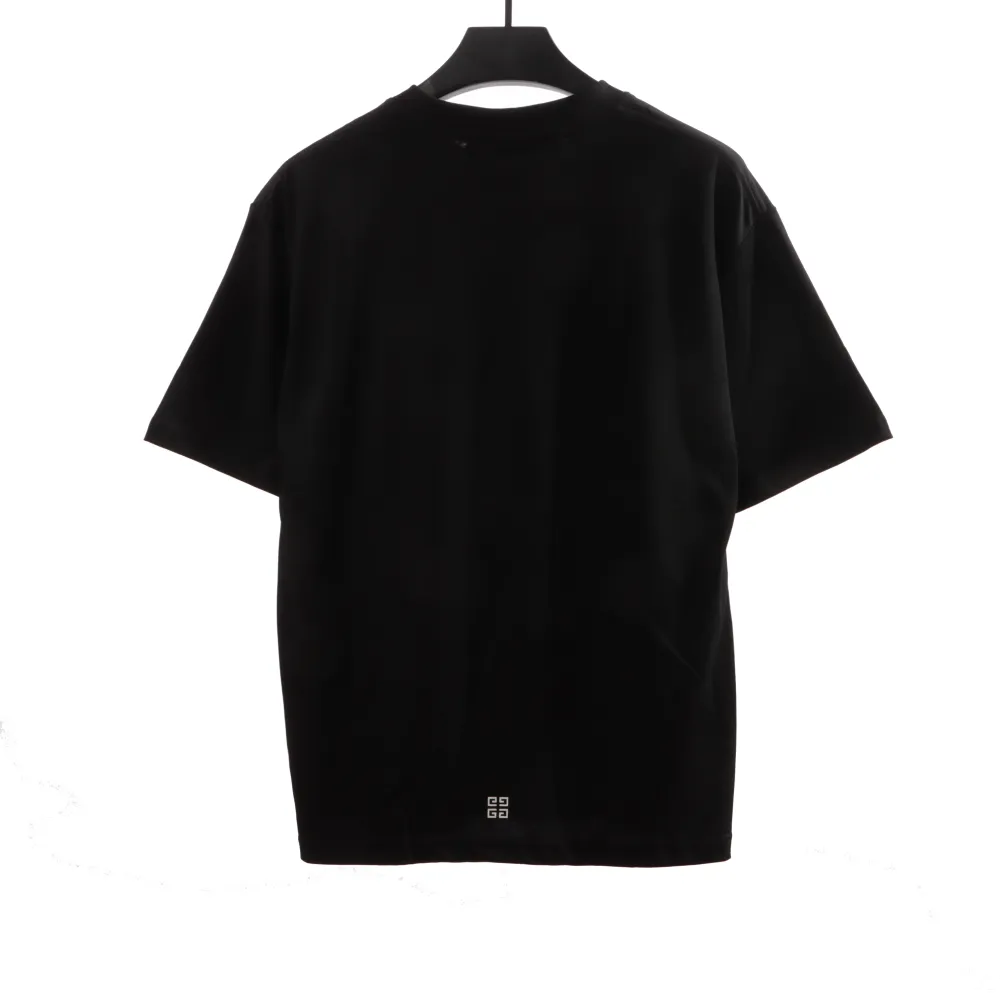  Givenchy Dragon Year Limited cartoon printed short sleeves black T-Shirts