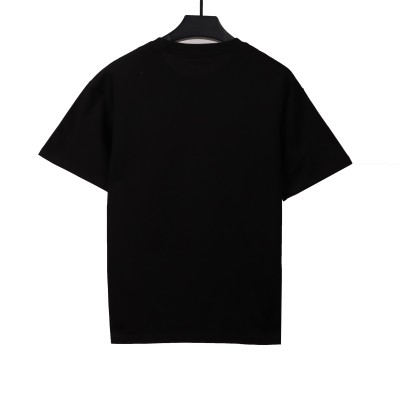 Givenchy five-pointed star necklace pendant embroidered short-sleeved black T-Shirts 02