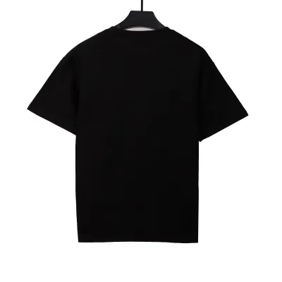 Givenchy five-pointed star necklace pendant embroidered short-sleeved black T-Shirts 02
