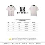  Givenchy five-pointed star necklace pendant embroidered short-sleeved white T-Shirts