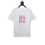 Givenchy five-star distressed print short-sleeved T-shirt White T-Shirts