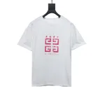 Givenchy five-star distressed print short-sleeved T-shirt White T-Shirts