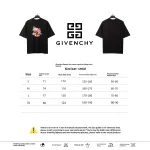  Givenchy floral quartz print short sleeve black T-Shirts