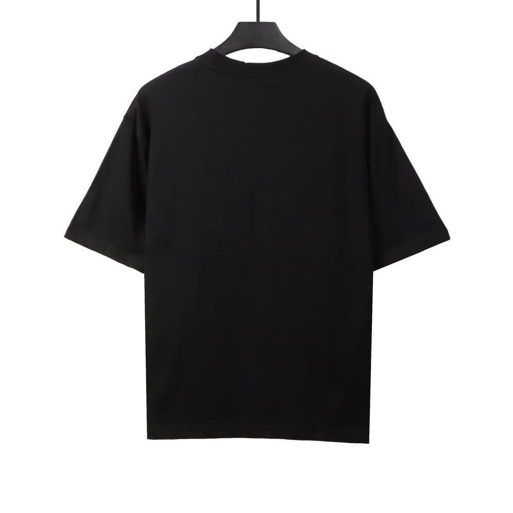  Givenchy floral quartz print short sleeve black T-Shirts