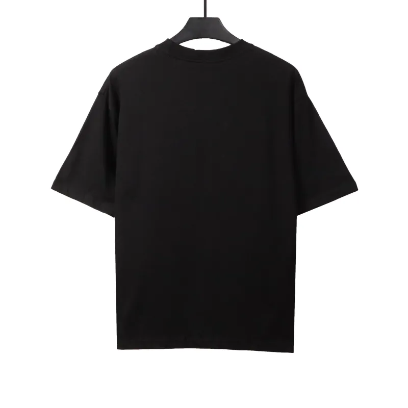  Givenchy floral quartz print short sleeve black T-Shirts