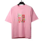  Givenchy floral quartz print short sleeve pink T-Shirts