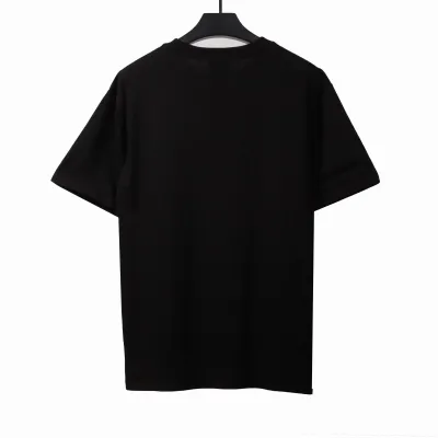  Givenchy hand-painted graffiti LOGO short-sleeved black T-Shirts 02