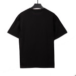  Givenchy hollow letter embroidered short-sleeved black T-Shirts