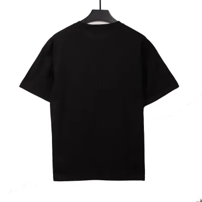  Givenchy hollow letter embroidered short-sleeved black T-Shirts 02