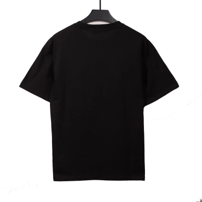 Givenchy hollow letter embroidered short-sleeved black T-Shirts 02
