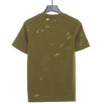 Givenchy letter print ripped short sleeve green T-Shirts