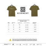 Givenchy letter print ripped short sleeve green T-Shirts