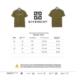  Givenchy letter print ripped short sleeve green T-Shirts