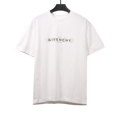 Givenchy octagonal star print round neck short-sleeved white T-Shirts 01