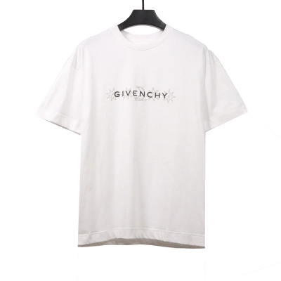 Givenchy octagonal star print round neck short-sleeved white T-Shirts 01