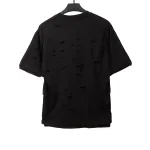  Givenchy ripped fake two-piece short sleeve black T-Shirts