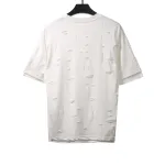  Givenchy ripped fake two-piece short sleeve white T-Shirts