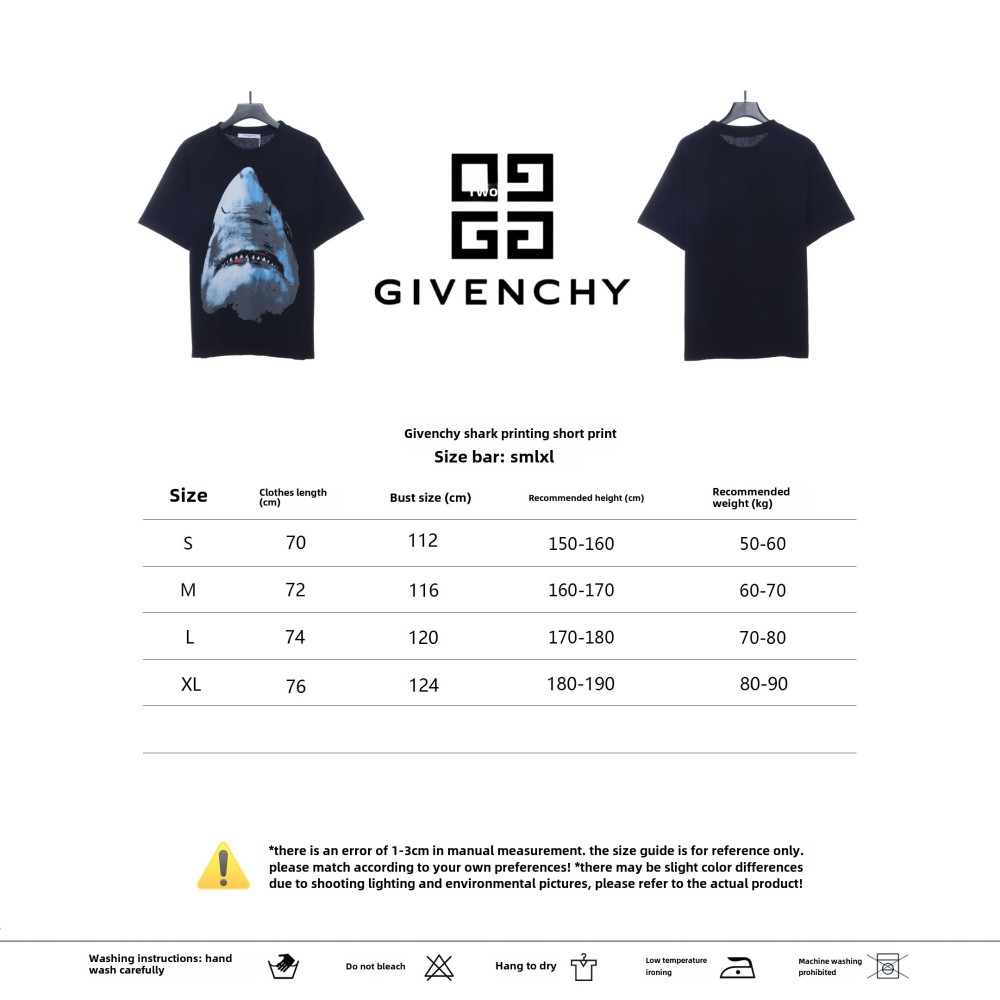 Givenchy shark printed short sleeves T-Shirts