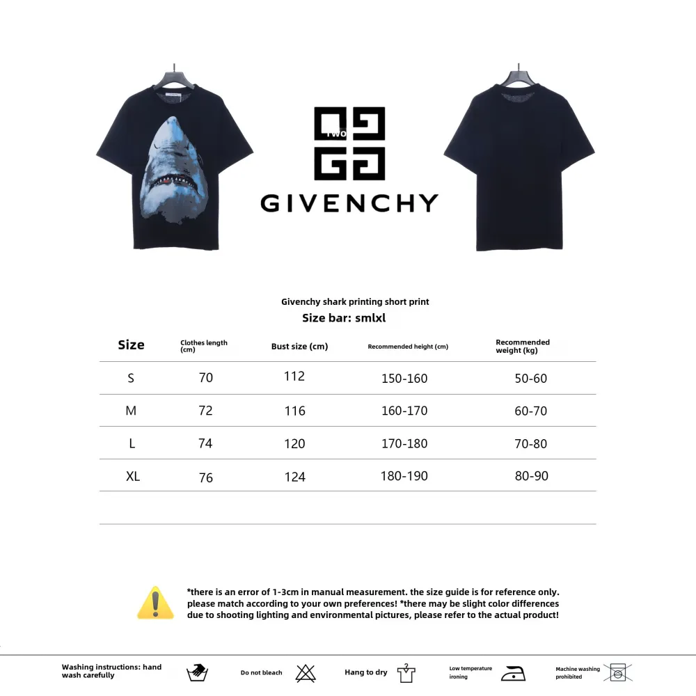 Givenchy shark printed short sleeves T-Shirts