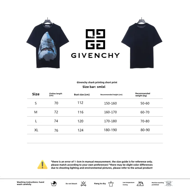 Givenchy shark printed short sleeves T-Shirts