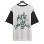 Givenchy splicing dragon year cartoon short sleeves T-Shirts