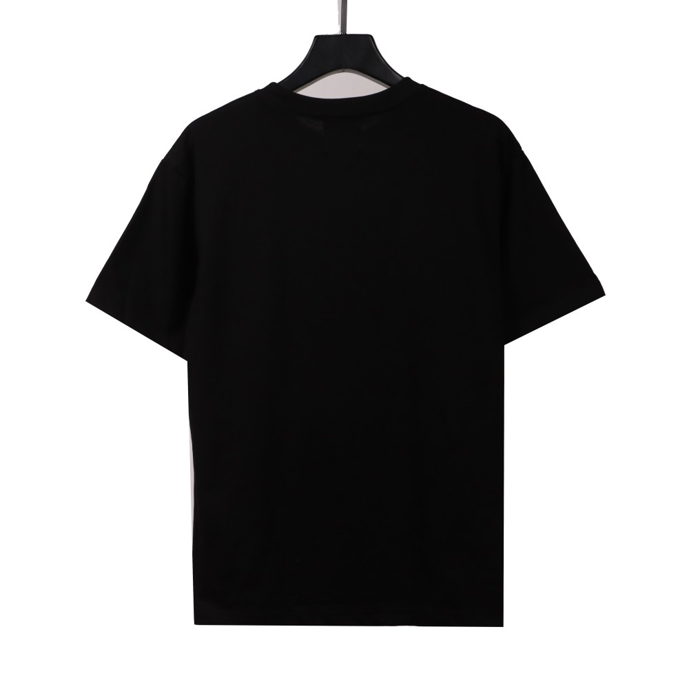 Givenchy three-dimensional toothbrush bristle embroidered short-sleeved black T-Shirts