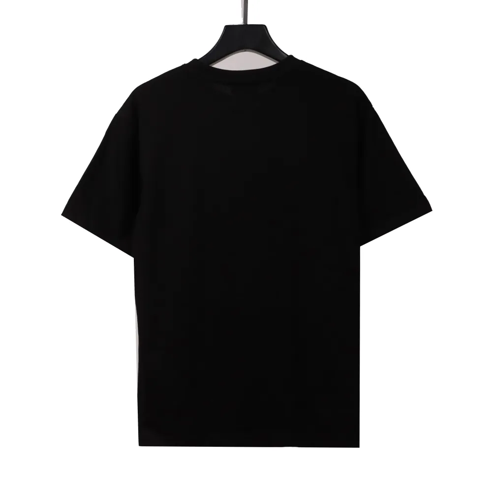 Givenchy three-dimensional toothbrush bristle embroidered short-sleeved black T-Shirts