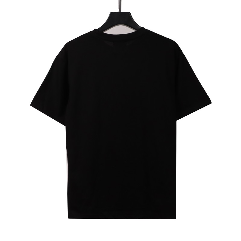 Givenchy three-dimensional toothbrush bristle embroidered short-sleeved black T-Shirts