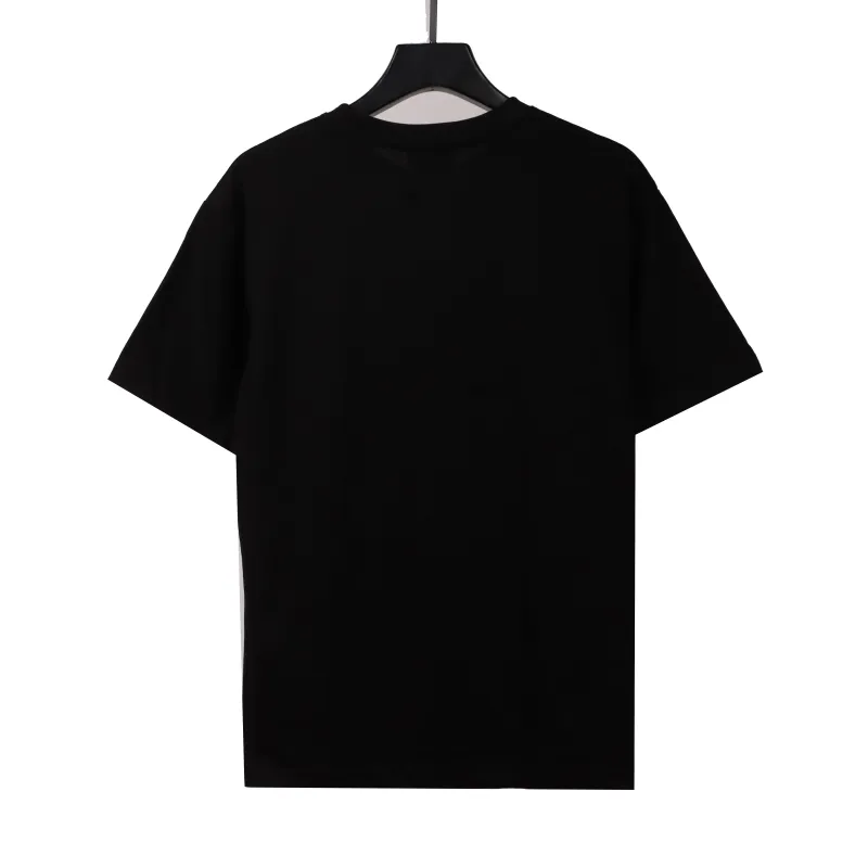 Givenchy three-dimensional toothbrush bristle embroidered short-sleeved black T-Shirts
