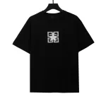 Givenchy three-dimensional toothbrush bristle embroidered short-sleeved black T-Shirts
