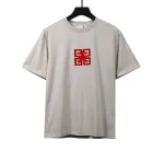 Givenchy three-dimensional toothbrush bristle embroidered short-sleeved white T-Shirts