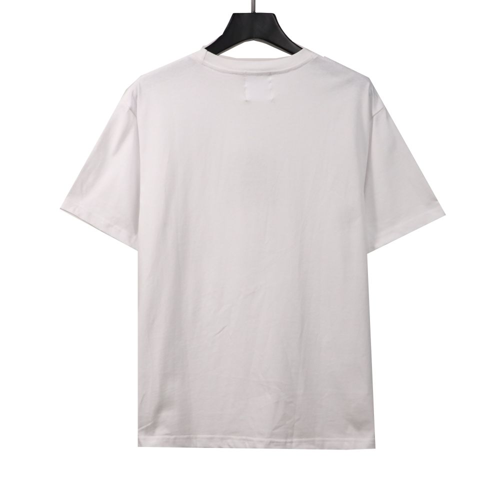  Givenchy three-dimensional toothbrush bristle embroidered short-sleeved white T-Shirts 2