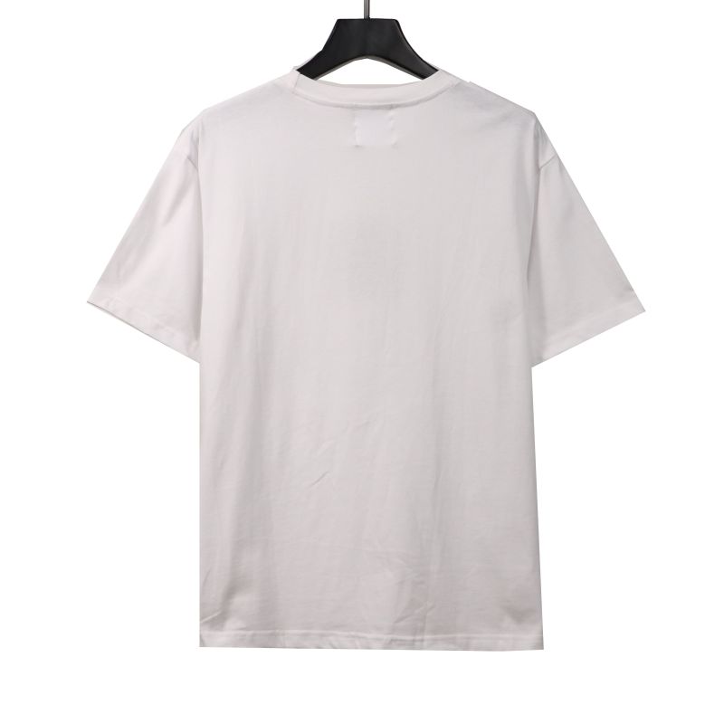  Givenchy three-dimensional toothbrush bristle embroidered short-sleeved white T-Shirts 2