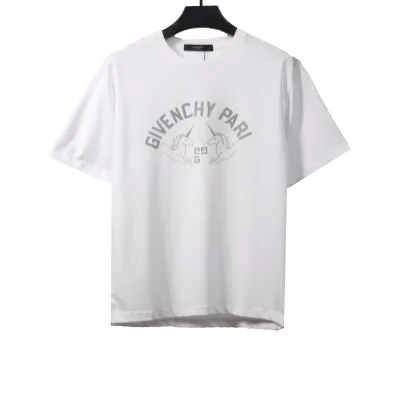Givenchy unicorn print short sleeve white T-Shirts 01