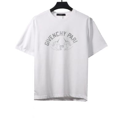 Givenchy unicorn print short sleeve white T-Shirts 01