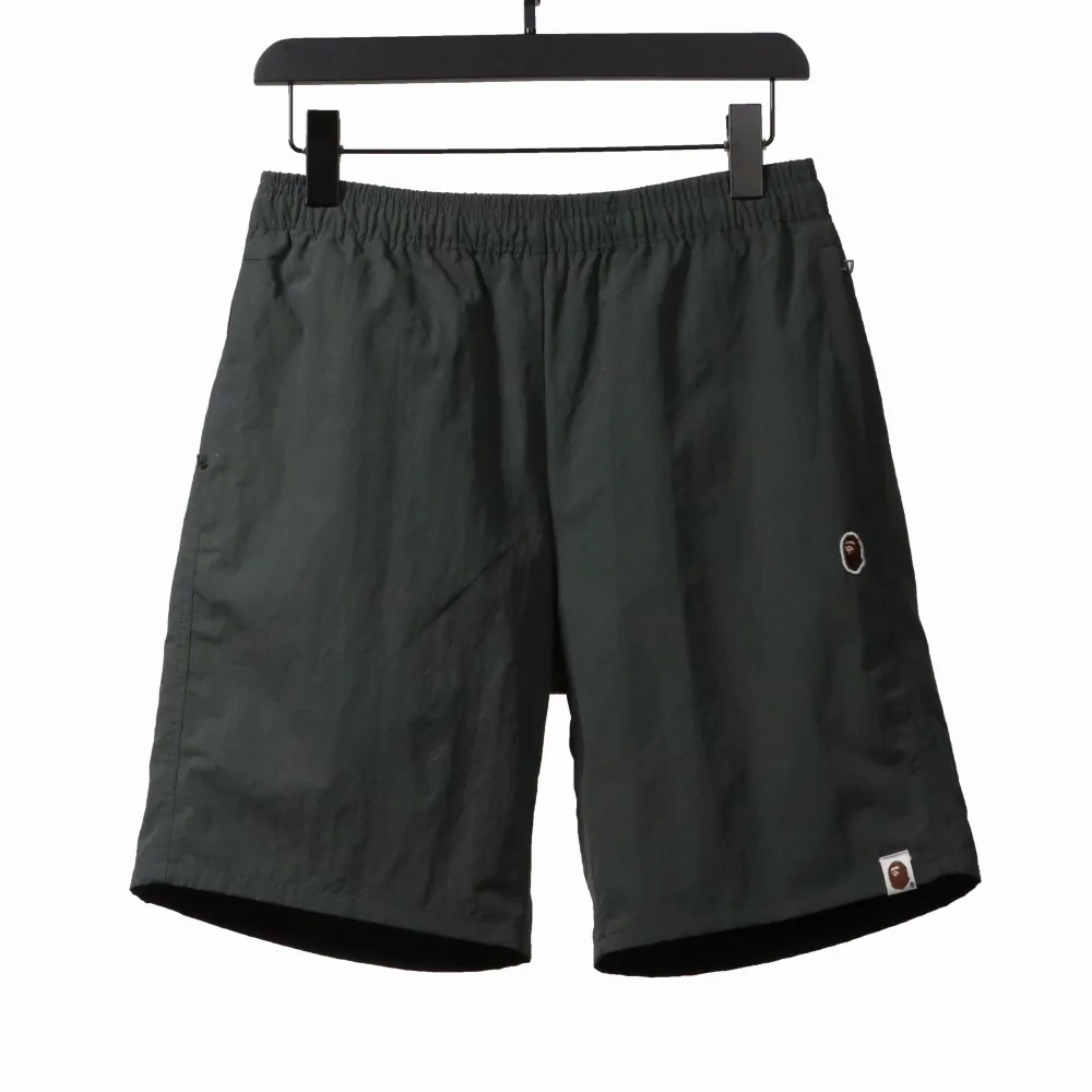 BAPE small logo nylon Short Pants gray green