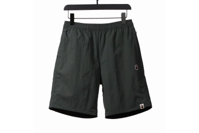 BAPE small logo nylon Short Pants gray green 01