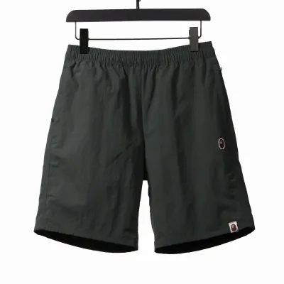  BAPE small logo nylon Short Pants gray green 01