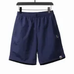 BAPE small logo nylon Short Pants navy blue